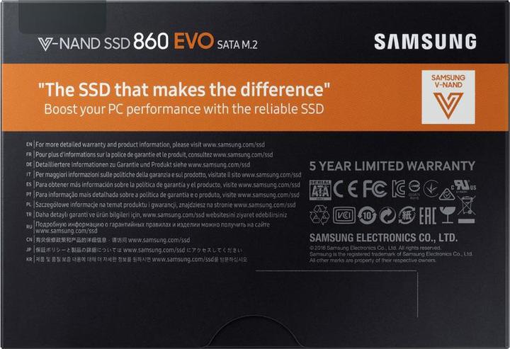 Produktbild Samsung 860 Evo (1000 GB, M.2 2280)