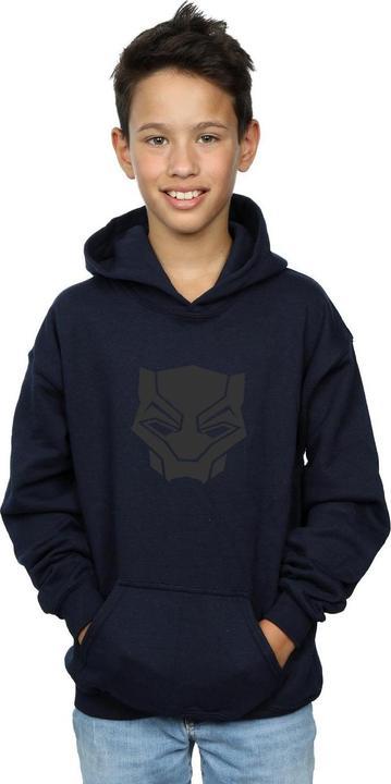 Produktbild Jungen Schwarzer Panther Schwarz auf Schwarz Hoodie (140, 146)