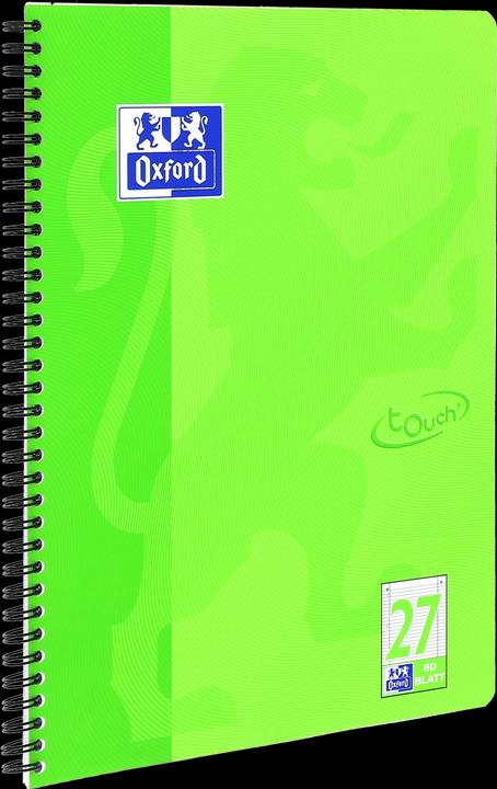 Image du produit Oxford Bloc-notes Touch (A4+, À rayures, Couverture rigide)
