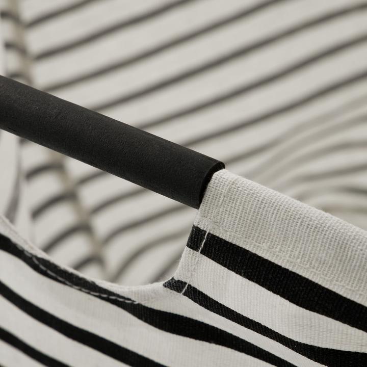 Image du produit House Doctor Sac à linge, HDstripes, noir/blanc