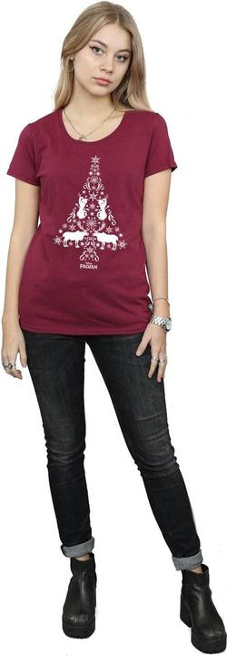 Actual product image Disney Womens/Ladies Frozen Christmas Tree Cotton T-Shirt (XL)
