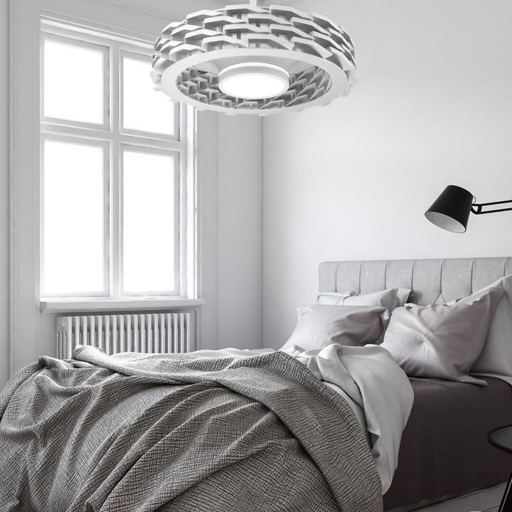 Immagine prodotto Sulion Ventilatore da soffitto con luce LED RUBIK WLAN Ø76cm dimmerabile bianco con app o telecomando ste