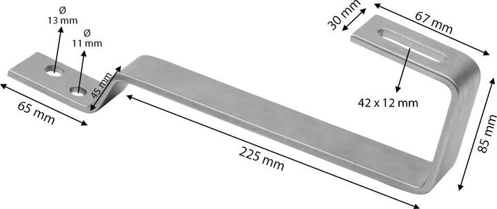 Produktbild Offgridtec Biberschwanz Dachhaken Edelstahl (Solaranlage Montagematerial)