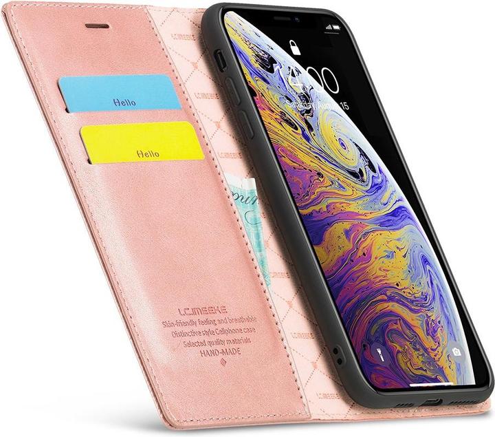 Actual product image Cover-Discount iPhone Xs / X - Stand Flip Case Cover pink (Apple iPhone XS)