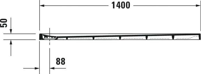 Immagine prodotto Duravit Piatto doccia rettangolare STONETTO 1400x800x50mm bianco
