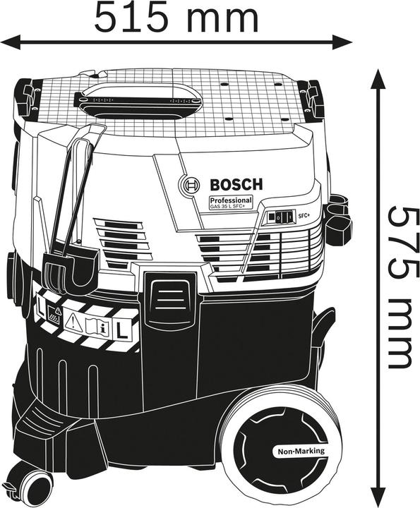 Produktbild Bosch Professional Gas 35 L Sfc+ (Nass-Trockensauger)
