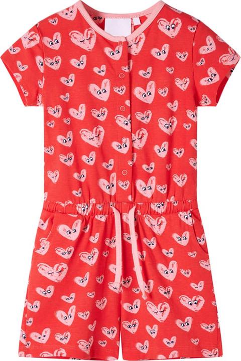 VidaXL Kinder-Spielanzug Rot 140,Material: 95 % Baumwolle. 5 (140)