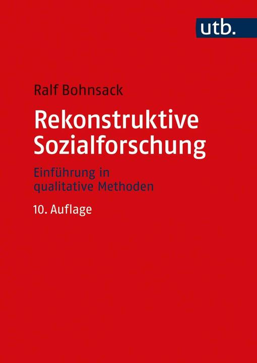 Actual product image Rekonstruktive Sozialforschung (German, Ralf Bohnsack, 2021)