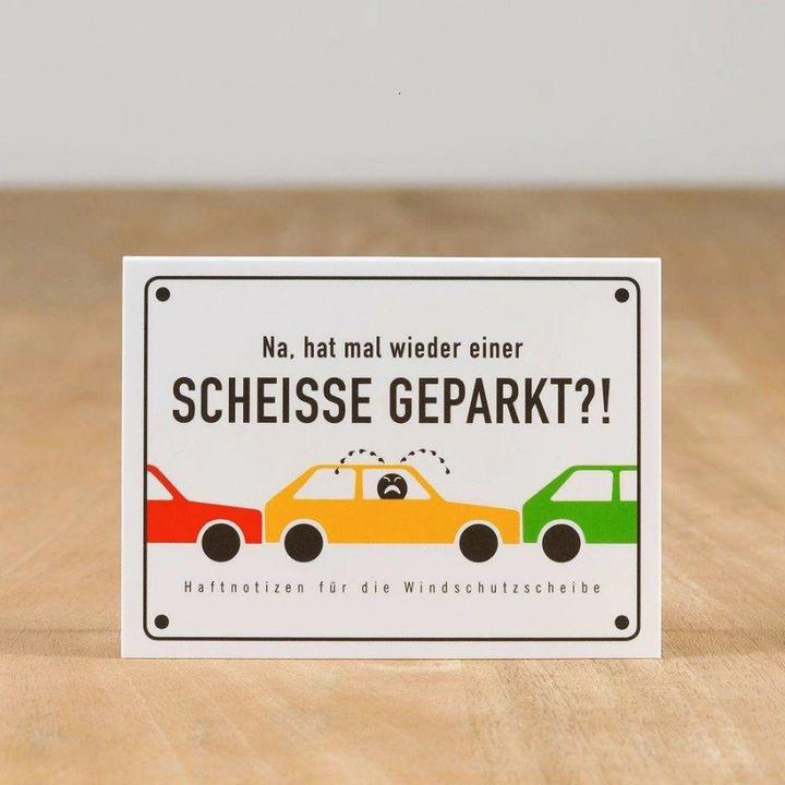 Produktbild SCHEISSE GEPARKT - Haftnotizen für die Windschutzscheibe (Deutsch)