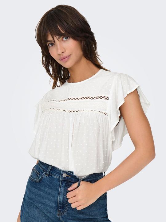 Actual product image JdY Locker geschnitten V-Ausschnitt Voluminöser Armschnitt Top Top (XL)