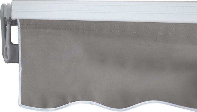 Produktbild Swisshandel24 Alu-Markise, Gelenkarmmarkise Sonnenschutz 3x2,5m Polyester, grau-braun (3 m)