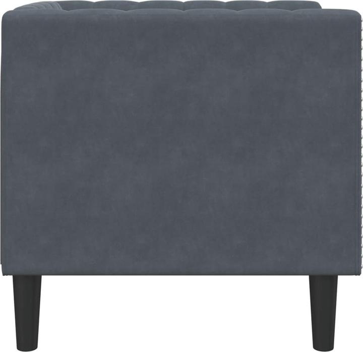 Immagine prodotto VidaXL Poltrona Chesterfield poltrona lounge poltrona club divano imbottito poltrona grigio scuro
