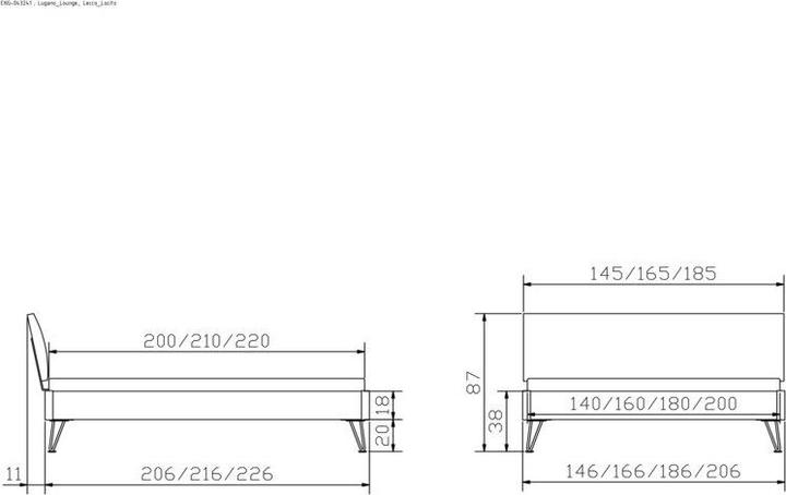Produktbild Hasena Lugano 20 (180 x 210 cm)