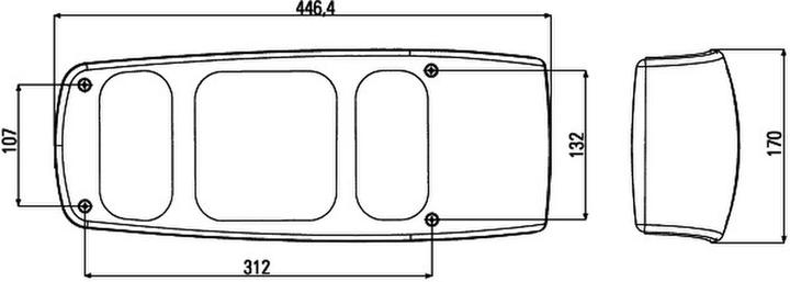 Actual product image Hella Taillight (P21/5W)