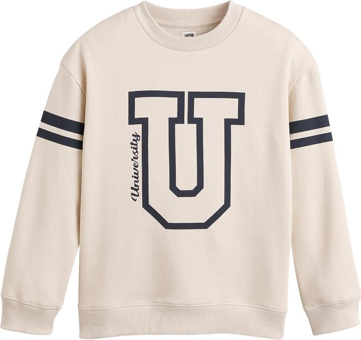La Redoute Collections Sweatshirt mit Rundhalsausschnitt