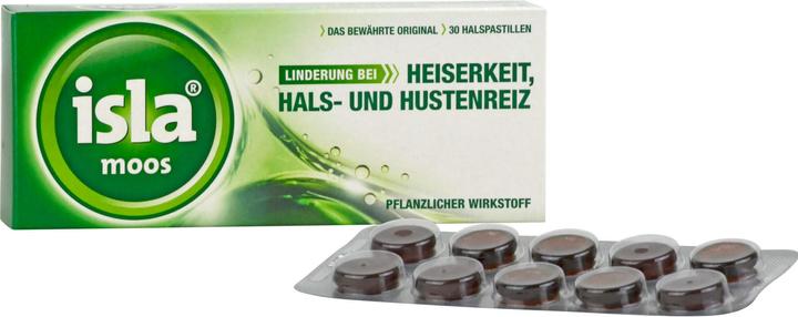 Actual product image Isla moss throat lozenges, 30 pastilles (30 Piece)