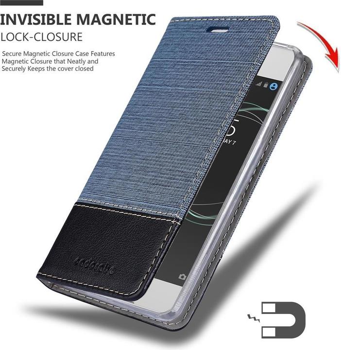Actual product image Cadorabo Book Jeans Optics Cover (Sony Xperia XA1)