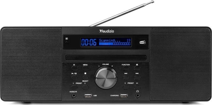 Produktbild Audizio Radio/CD-Player Prato Schwarz (FM, DAB+, Bluetooth)