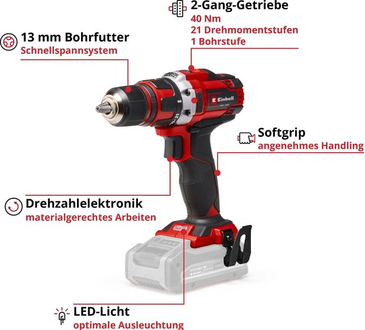 Produktbild Einhell TE-CD 18/40 Li-Solo (Akkubetrieb)