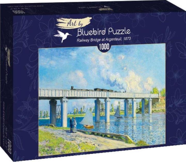 Bluebird Puzzle 1000 View of the Railway Bridge in Argenteuil, Claude Monet (1000 pieces)