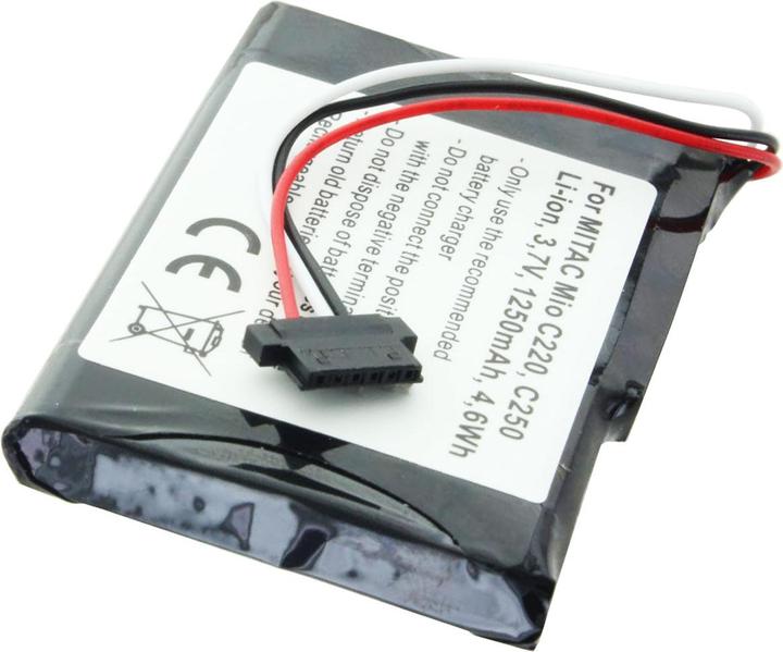 Actual product image AccuCell Battery Mitac Mio C220, C230, C250, PNA3040