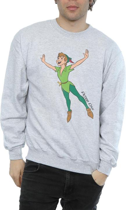 Actual product image Disney Mens Classic Flying Peter Pan Sweatshirt (M)