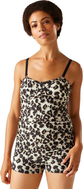 Actual product image Regatta Womens/Ladies Aceana III Leopard Print Tankini Top (42 D)