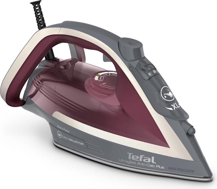 Image du produit Tefal Ultragliss Anti-Calc Plus FV6840E0 iron Steam iron 2800 W Purple, Silver (2800 W, 260 g/min)