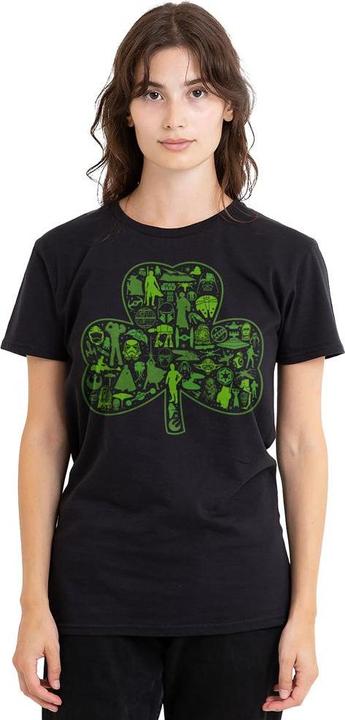 Actual product image Star Wars Unisex Adult Clover Icons St Patricks Day T-Shirt (S)