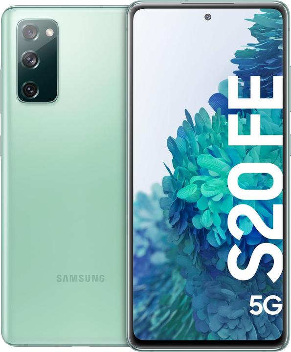 Productafbeelding Samsung Galaxy S20 FE 5G EU (128 GB, Cloud Mint, 6.50", Dubbele SIM, 12 Mpx, 5G)