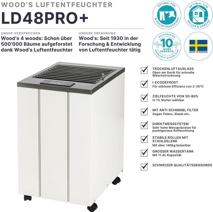 Immagine prodotto Wood's LD-48 PRO+ (180 m², 43 l/24h)