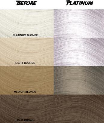 Produktbild Crazy Color Renbow Semi Permanent Hair Color Cream Platinum No.28 100ml (028)