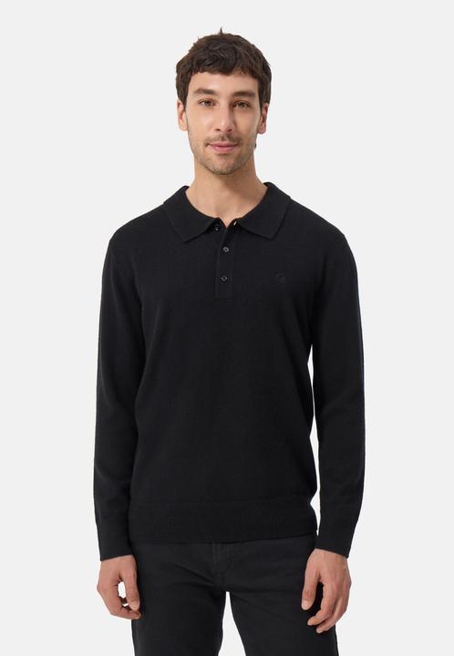 Cash-Mere Kaschmir Poloshirt Langarm