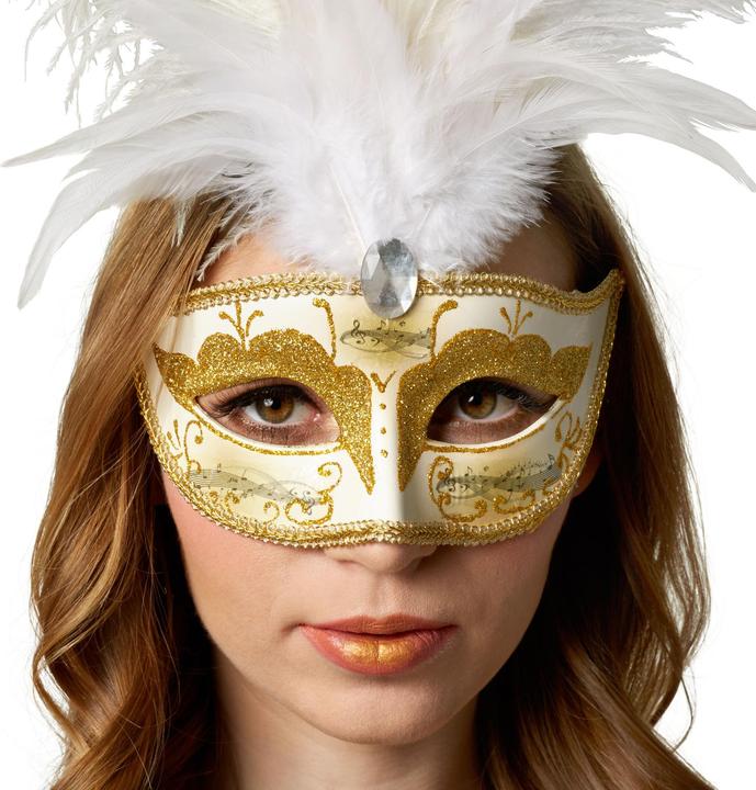 Produktbild tectake Venezianische Maske mit Federn