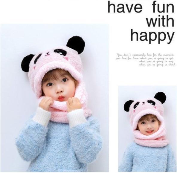 Immagine prodotto MU Style Cappello invernale a fumetti per bambini della serie Panda (Taglia unica)