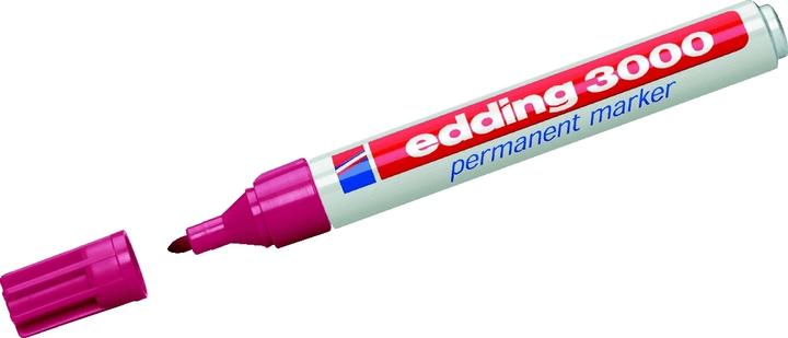 Produktbild Edding Permanent Marker 3000 (Karminrot, 3 mm, 1 x)