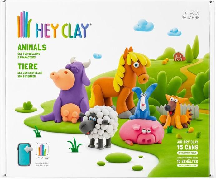 Produktbild TM Toys Hey Clay Tiere 15 Dosen