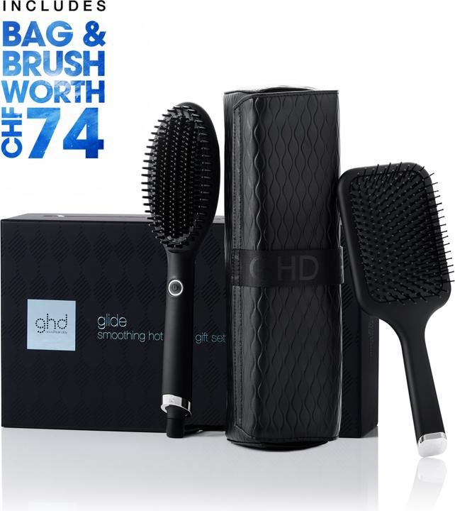 Actual product image ghd Iced Luxe Collection - Glide Gift Set - Smoothing Hot Brush (Hair straightening brushes)