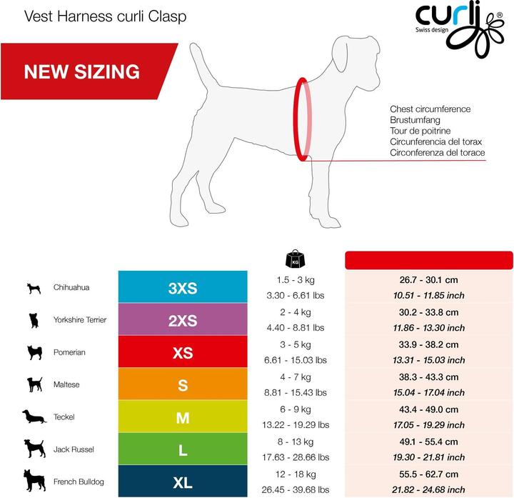Actual product image Curli Harness Vest Air-Mesh XL, Black (XL, Dog, General)
