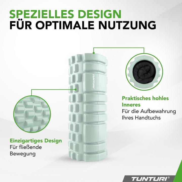 Image du produit Tunturi Yoga Massageroller 33 cm Mintgrün