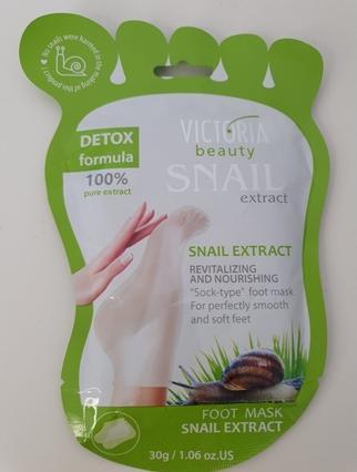 Victoria Beauty Maschera per piedi nutriente e rivitalizzante all'estratto di lumaca 1 coppia (Maschera del piede)