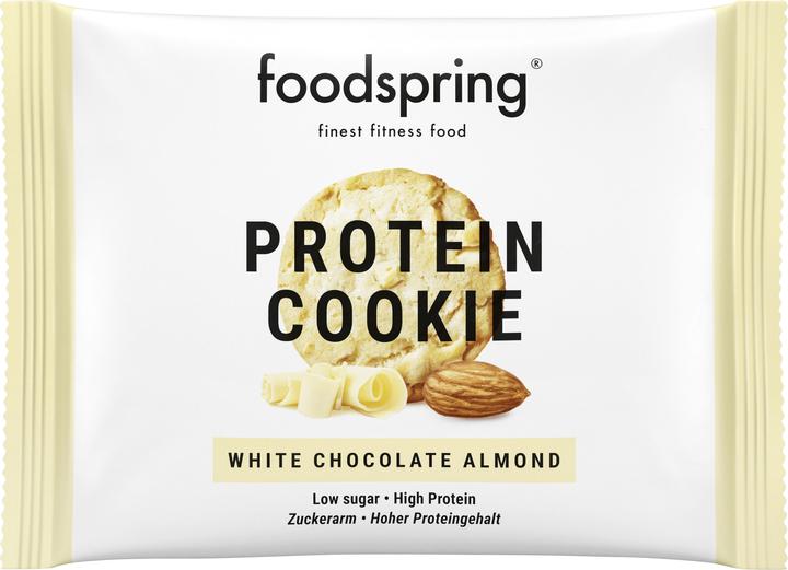 Produktbild Foodspring Protein Cookie White Chocolate (White Chocolate Almond, 1 Stk., 50 g)