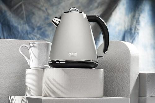 Productafbeelding Adler AD 1343g Elektrisch, 2200 W, 1.5 L, Roestvrij staal, 360 ° draaibare voet, Grijs (1.50 l)