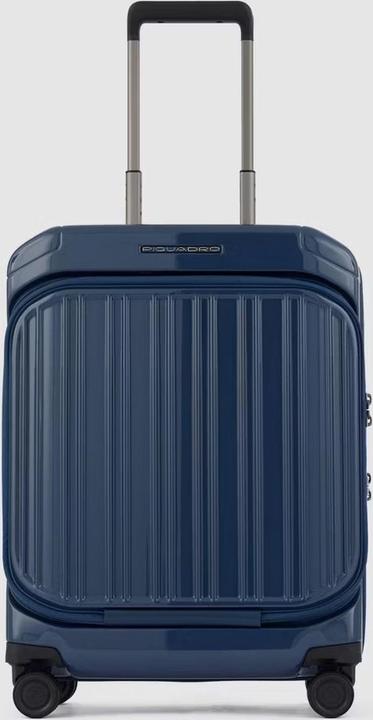 Actual product image Piquadro PQ Light Fast Check Laptop Cabin Spinner 55 Blue