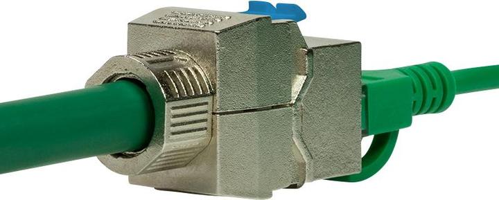 Produktbild LogiLink Keystone Buchse STP AWG22-24 16.5mm breit Cat.8.1 (U/FTP, CAT8.1, 0.03 m)