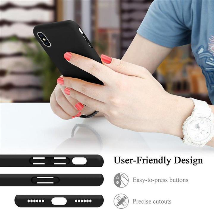 Actual product image Cadorabo TPU Liquid Silicone Case Cover (Apple iPhone X)