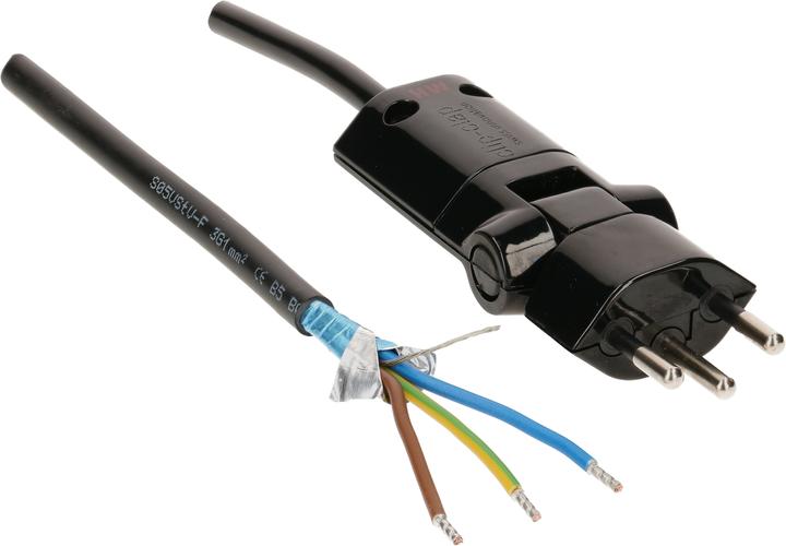 Produktbild Max Hauri Elektrobiologie MHAG Netzkabel 3G1.0 geschirmt Typ 12 (5 m)