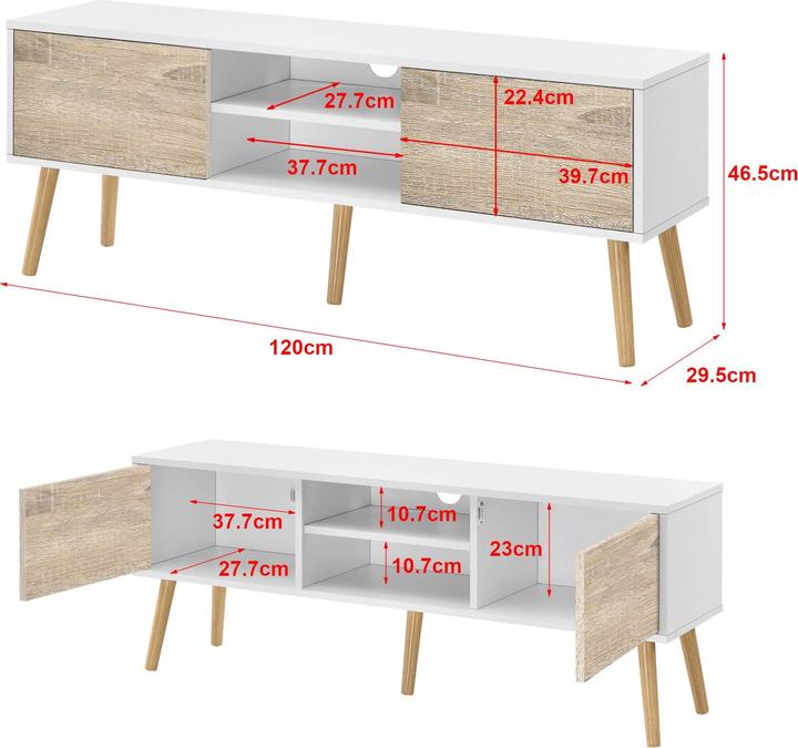 Image du produit En.Casa Eskilstuna (120 x 29.5 x 46.5 cm)