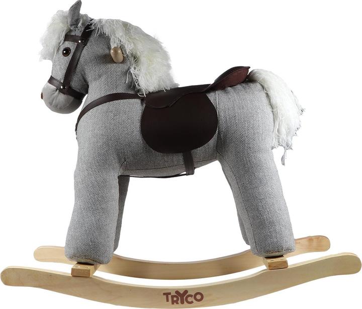 Actual product image Tryco Baby Schaukelpferd gross Grau