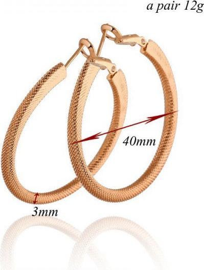 Produktbild Hermex Vergoldete LUXUS Ohrringe - Rosa Gold (Kupferlegierung)